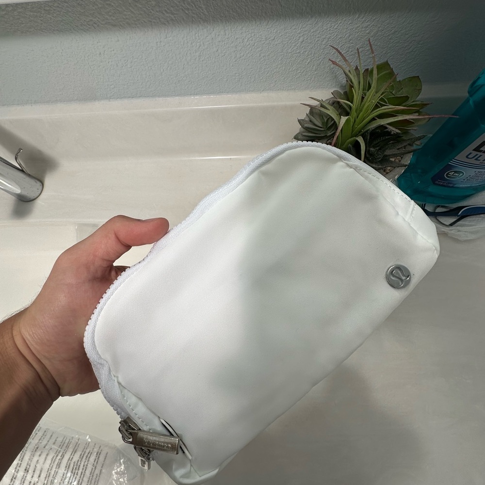 White Lululemon everywhere belt bag